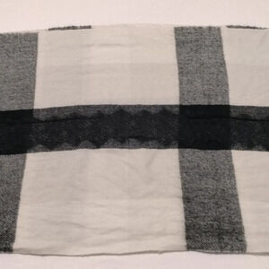 COPY - Betsey Johnson Black Off White Plaid Lace Infinity scarf